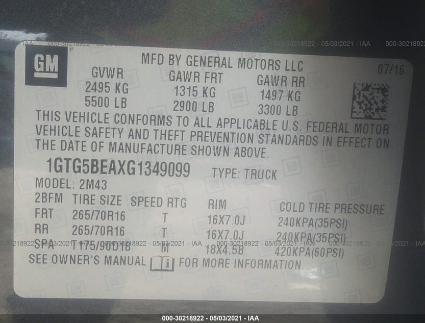 1GTG5BEAXG1349099