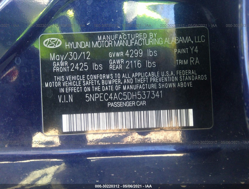 5NPEC4AC5DH537341
