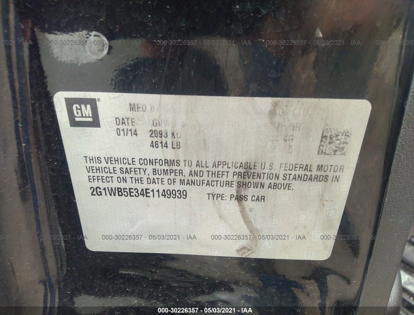 2G1WB5E34E1149939