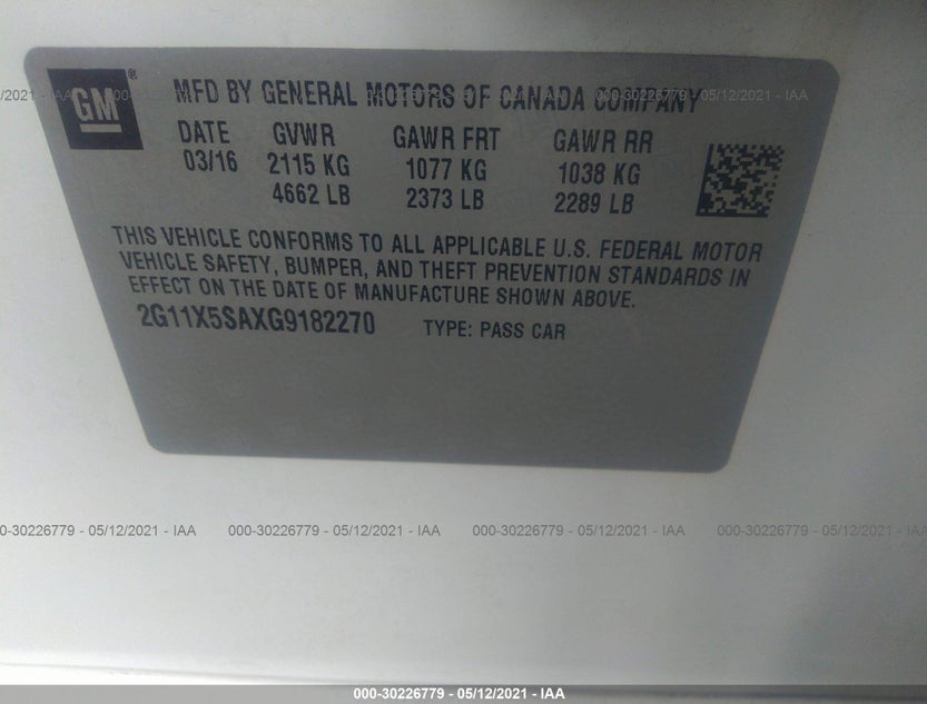 2G11X5SAXG9182270