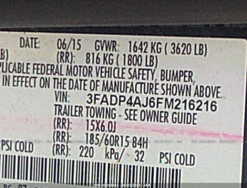 3FADP4AJ6FM216216