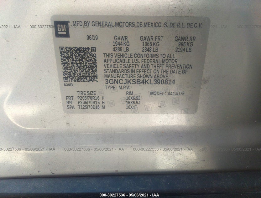 3GNCJKSB4KL390814