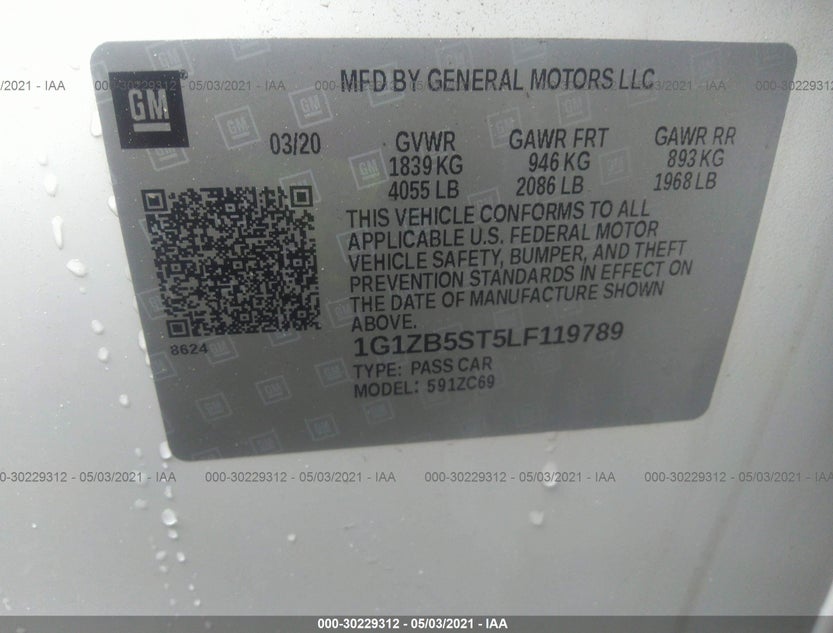 1G1ZB5ST5LF119789