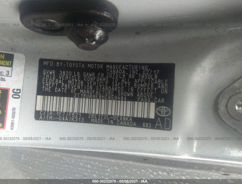 2T1BURHE8HC859484