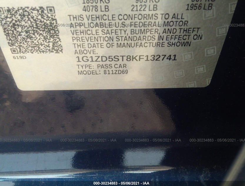 1G1ZD5ST8KF132741