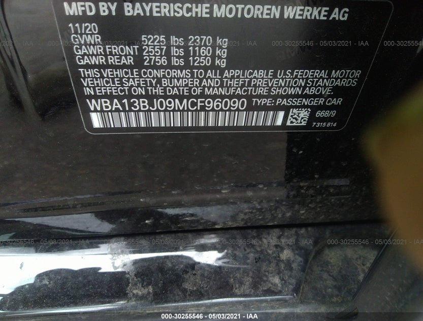 WBA13BJ09MCF96090