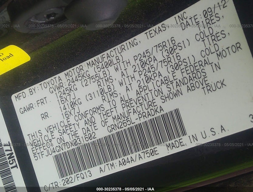 5TFJU4GN7DX031602
