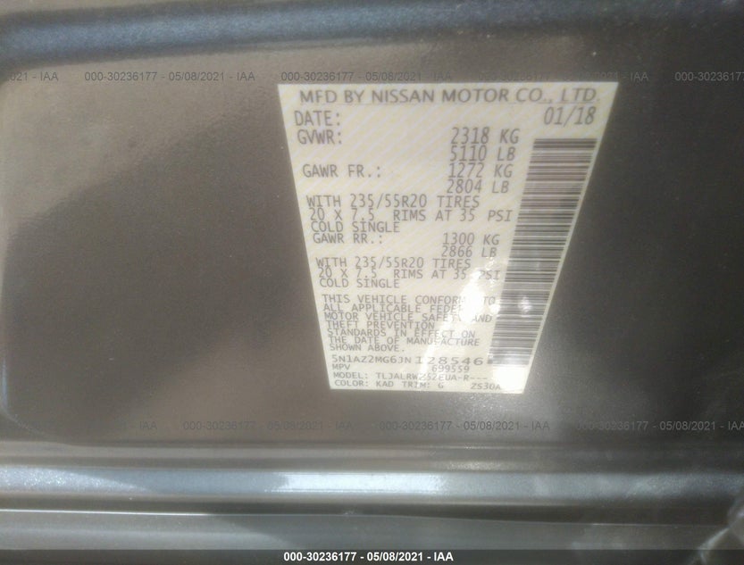 5N1AZ2MG6JN128546