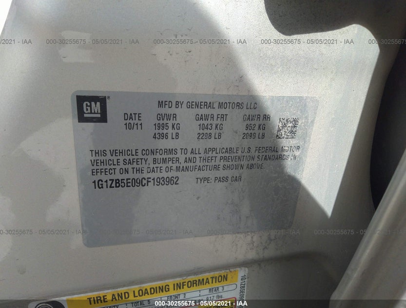1G1ZB5E09CF193962