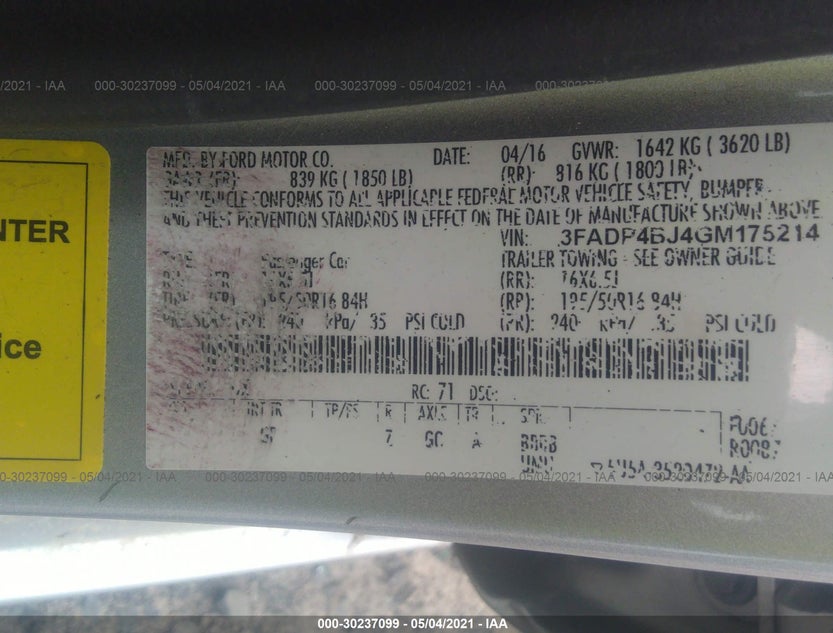 3FADP4BJ4GM175214