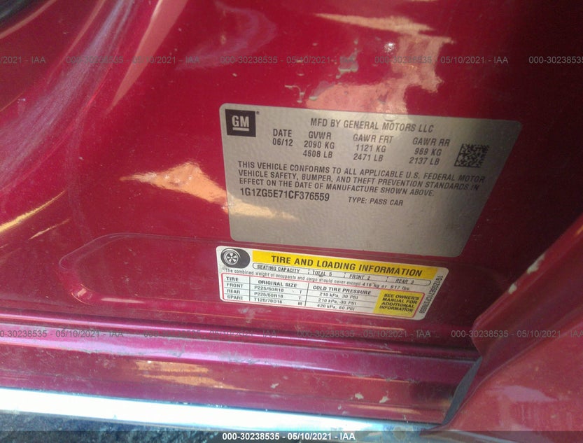1G1ZG5E71CF376559