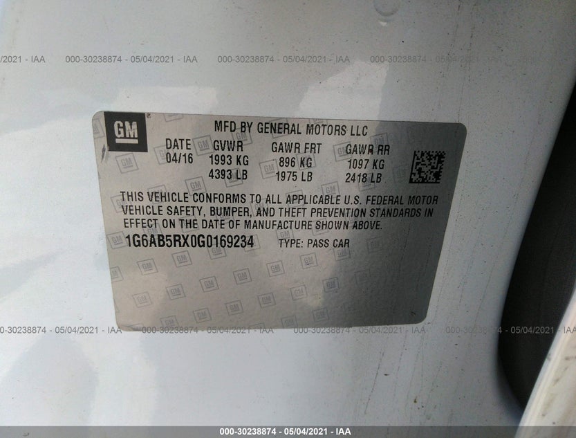 1G6AB5RX0G0169234