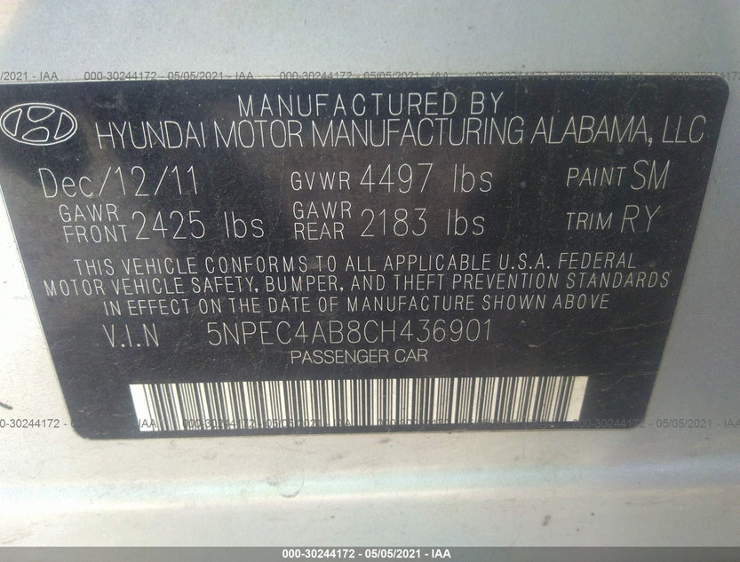 5NPEC4AB8CH436901