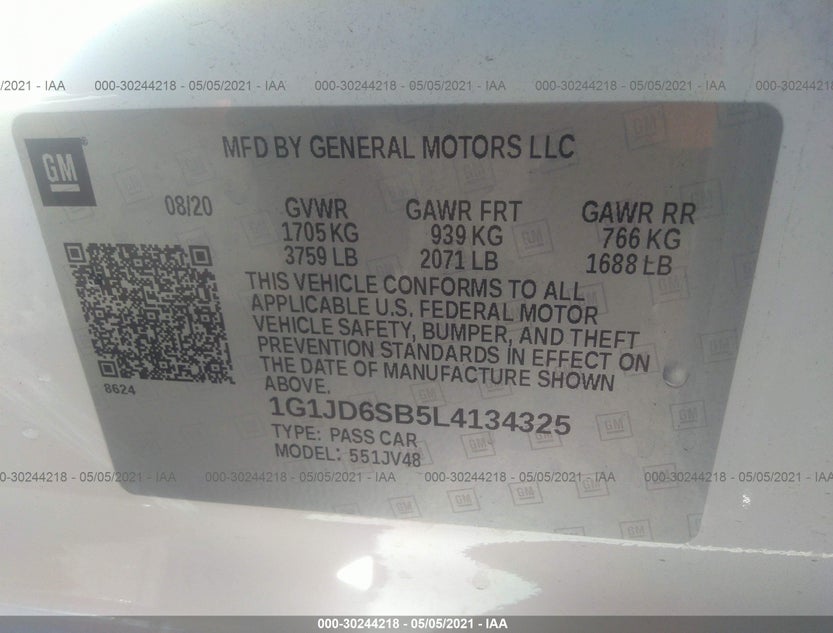 1G1JD6SB5L4134325