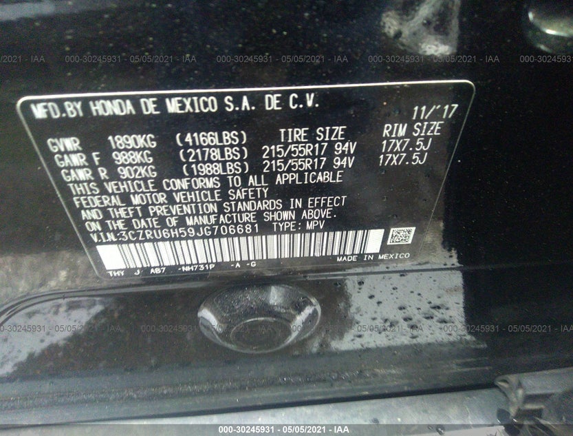 3CZRU6H59JG706681