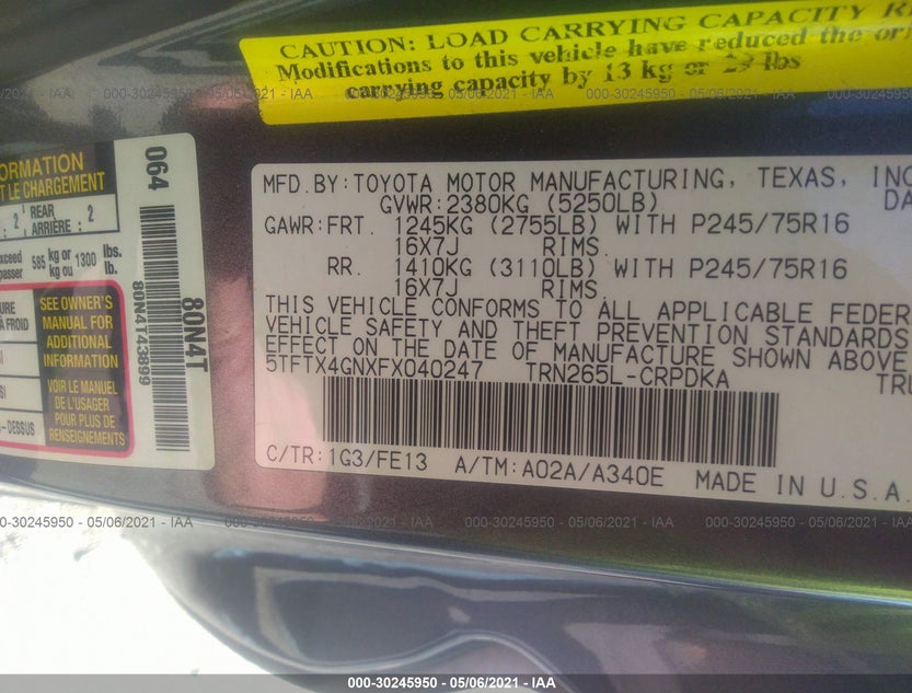 5TFTX4GNXFX040247