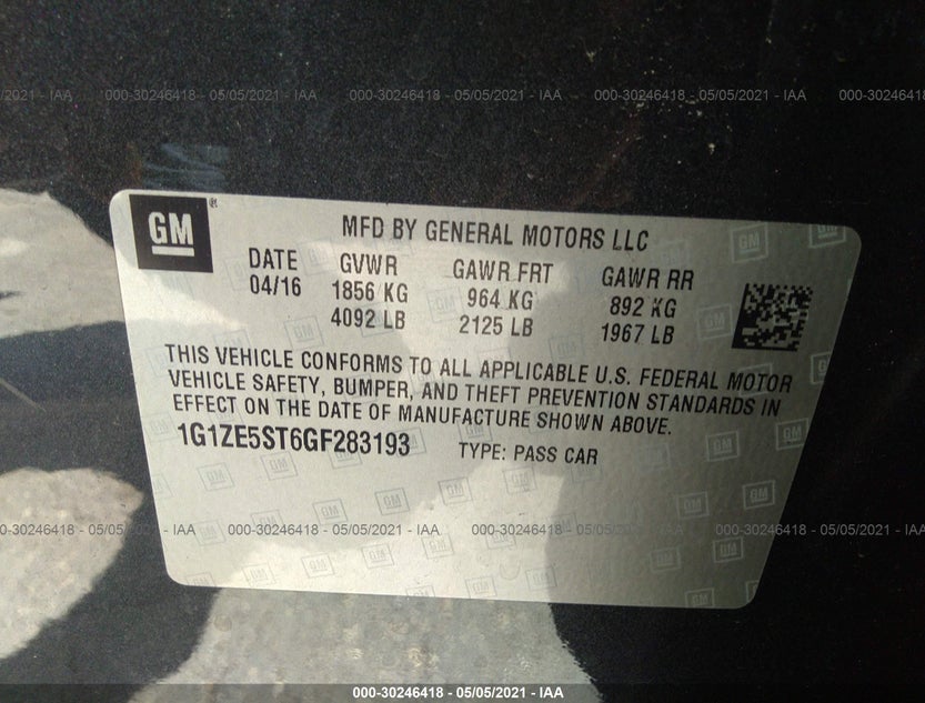1G1ZE5ST6GF283193