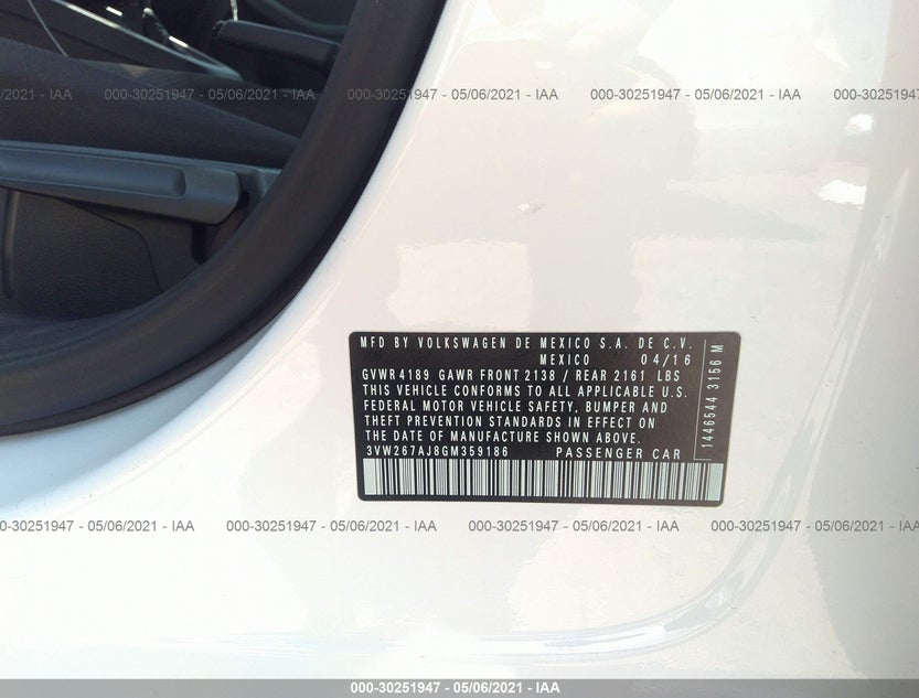 3VW267AJ8GM359186