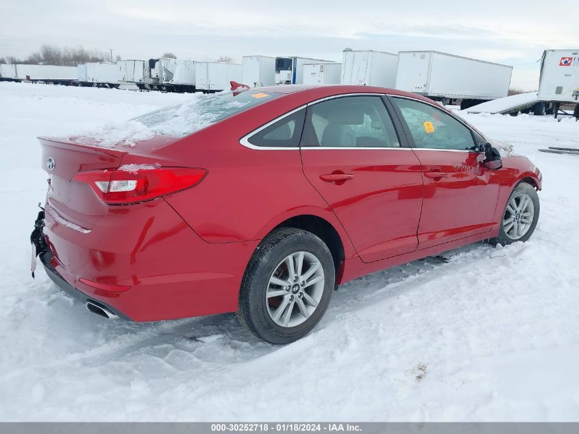 2017 Hyundai Sonata Se VIN: 5NPE24AF0HH552381 Lot: 30252718