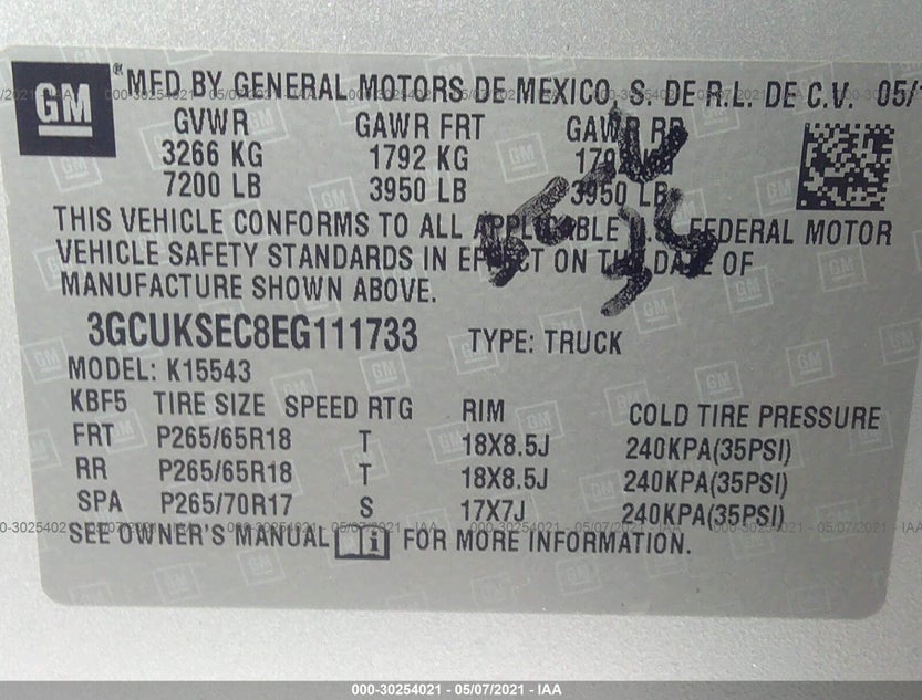 3GCUKSEC8EG111733