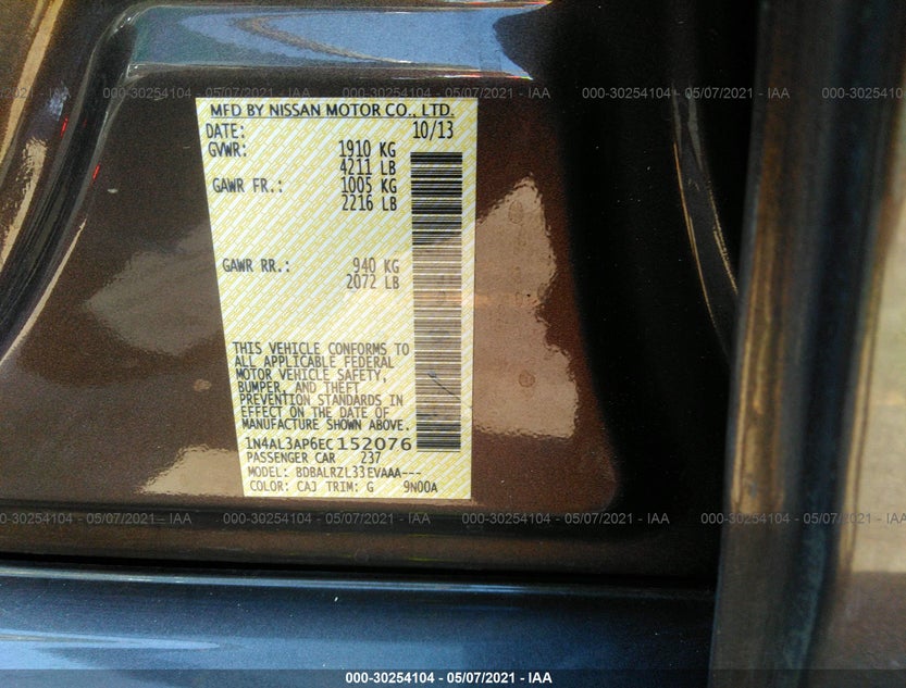 1N4AL3AP6EC152076