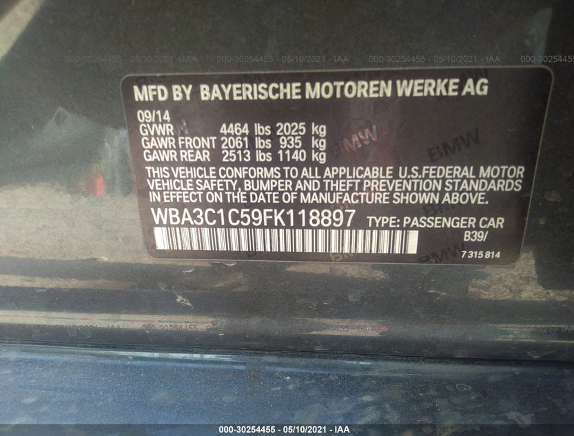 WBA3C1C59FK118897