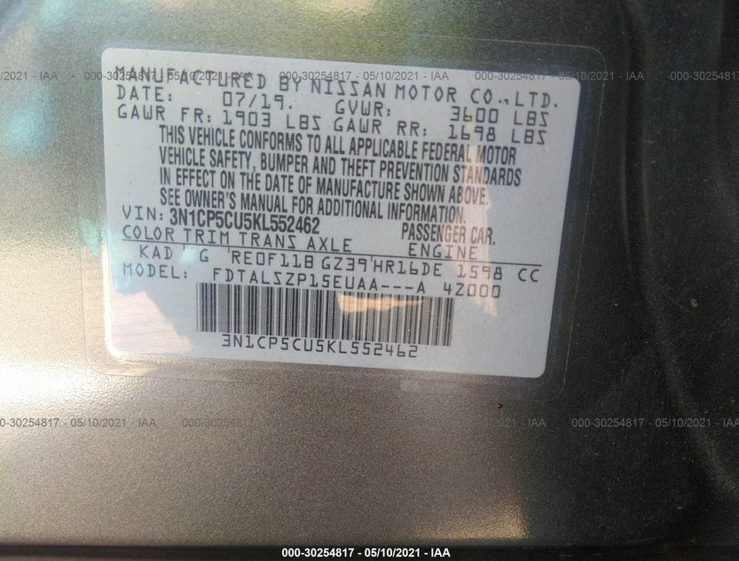 3N1CP5CU5KL552462