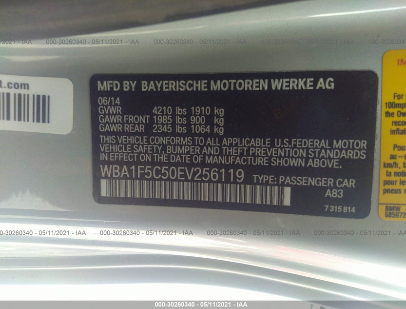 WBA1F5C50EV256119