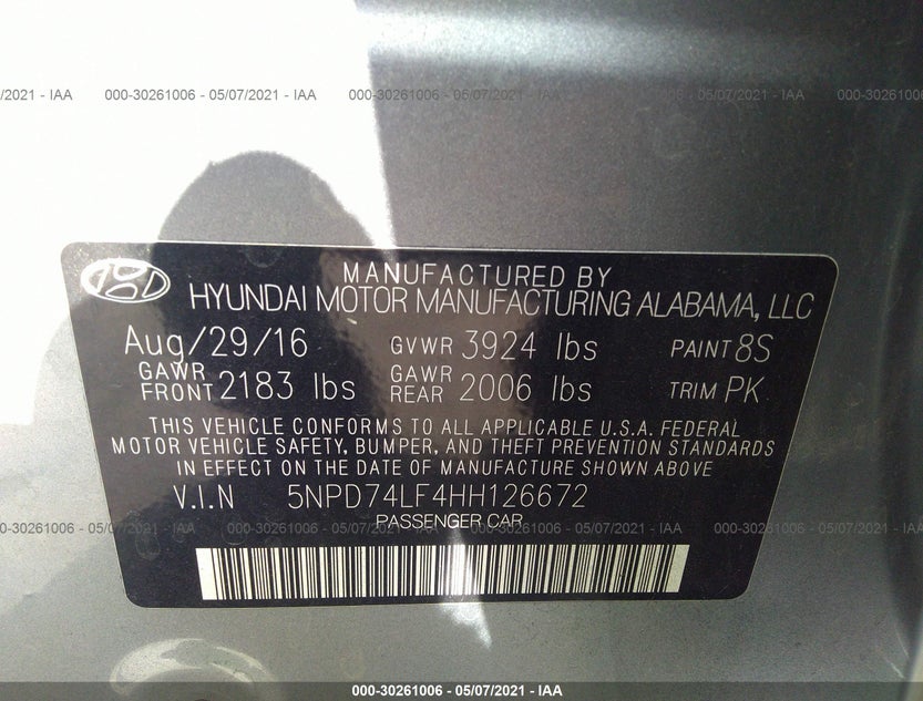 5NPD74LF4HH126672