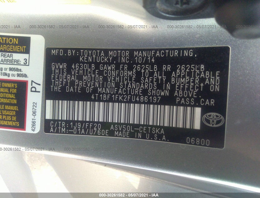 4T1BF1FK2FU486197