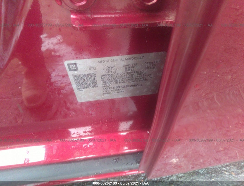 1G1ZE5SX3JF209031