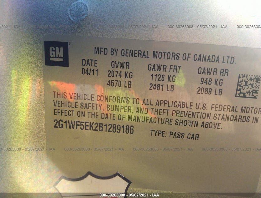 2G1WF5EK2B1289186