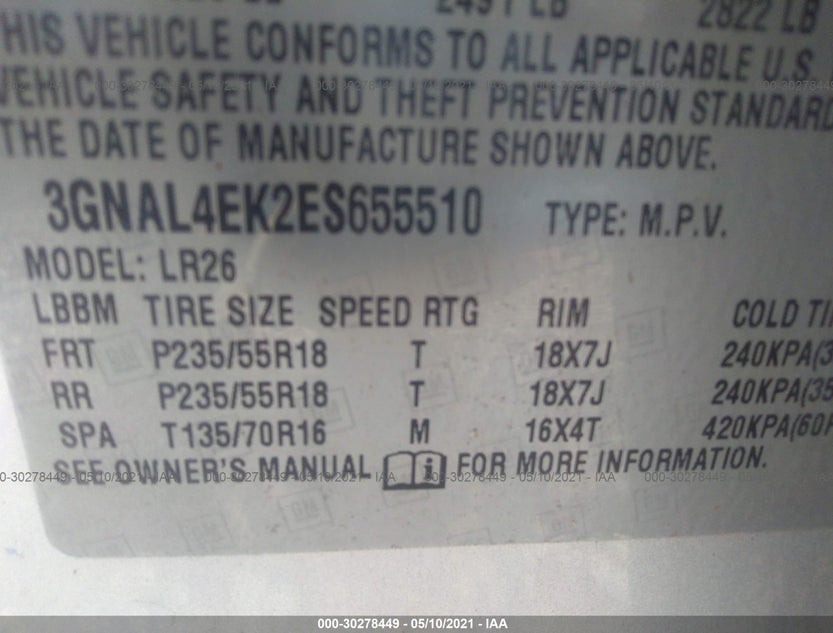 3GNAL4EK2ES655510