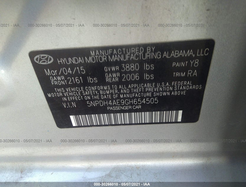 5NPDH4AE9GH654505