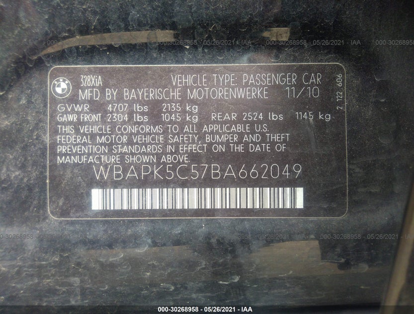 WBAPK5C57BA662049