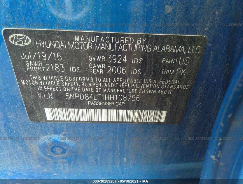 5NPD84LF1HH108756