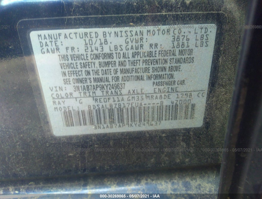 3N1AB7AP9KY249637