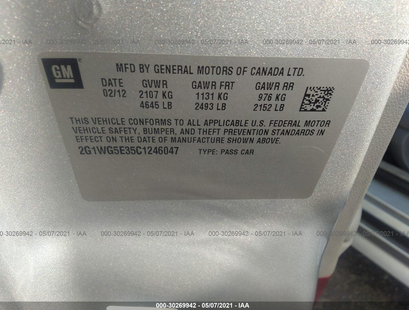 2G1WG5E35C1246047