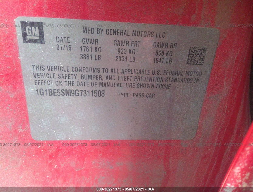 1G1BE5SM9G7311508