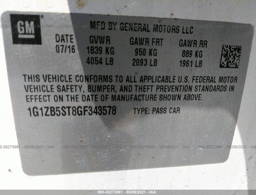1G1ZB5ST8GF343578