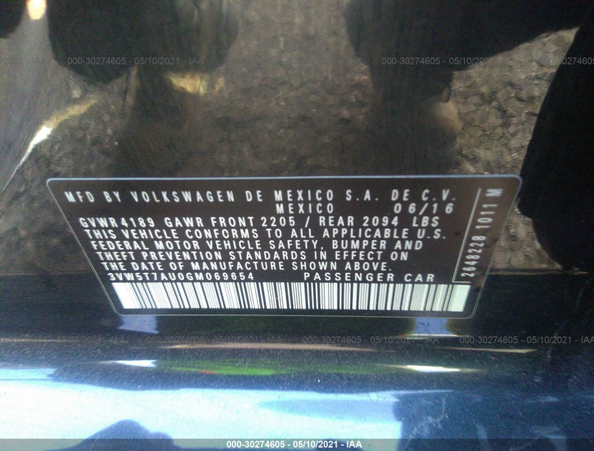 3VW5T7AU0GM069654