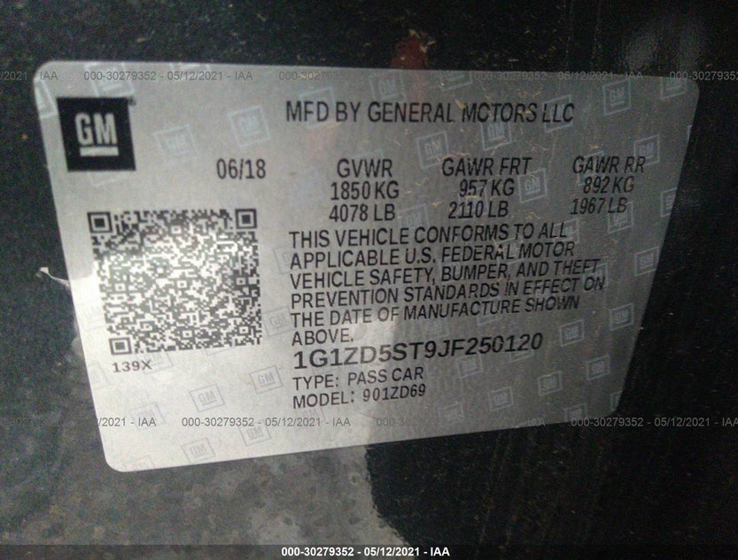 1G1ZD5ST9JF250120