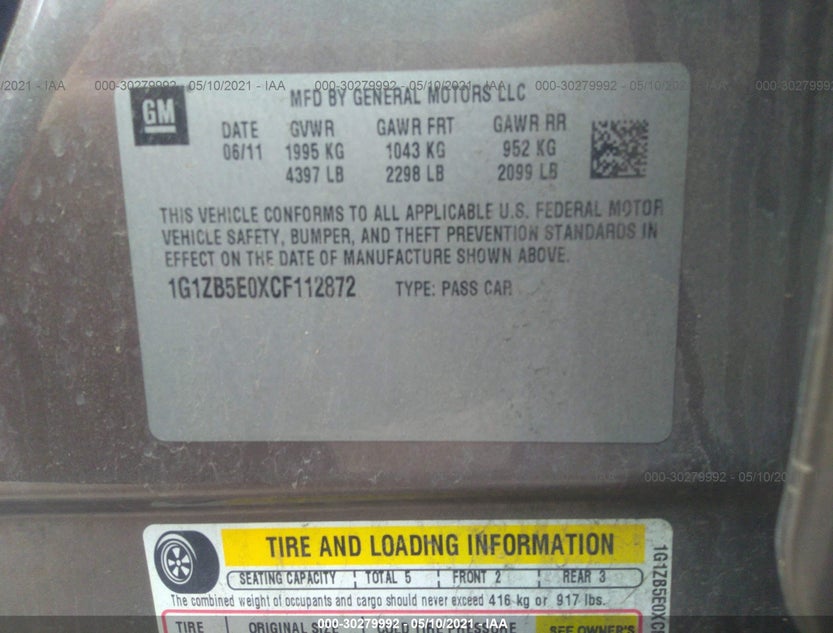 1G1ZB5E0XCF112872