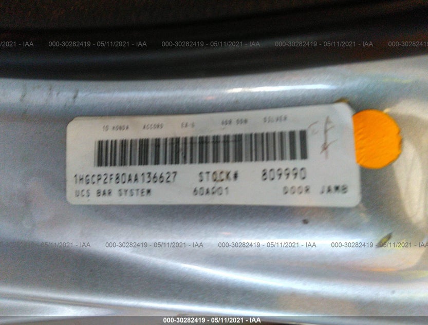 1HGCP2F80AA136627
