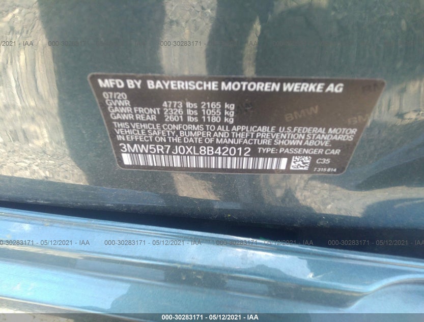 3MW5R7J0XL8B42012