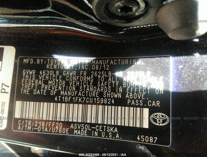 4T1BF1FK7CU159824