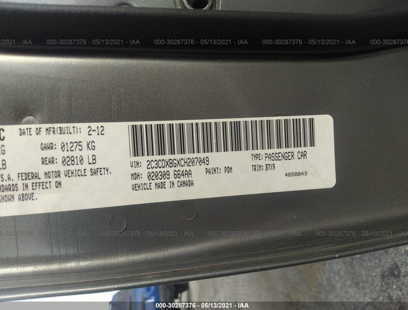 2C3CDXBGXCH207049