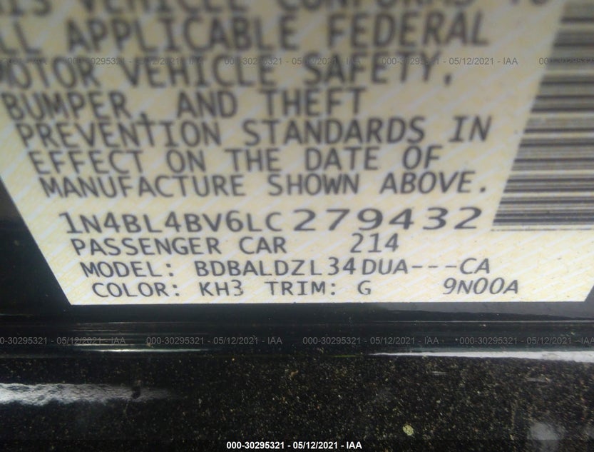 1N4BL4BV6LC279432
