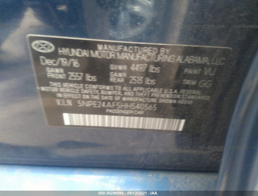 5NPE24AF5HH540565