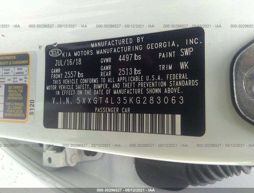5XXGT4L35KG283063